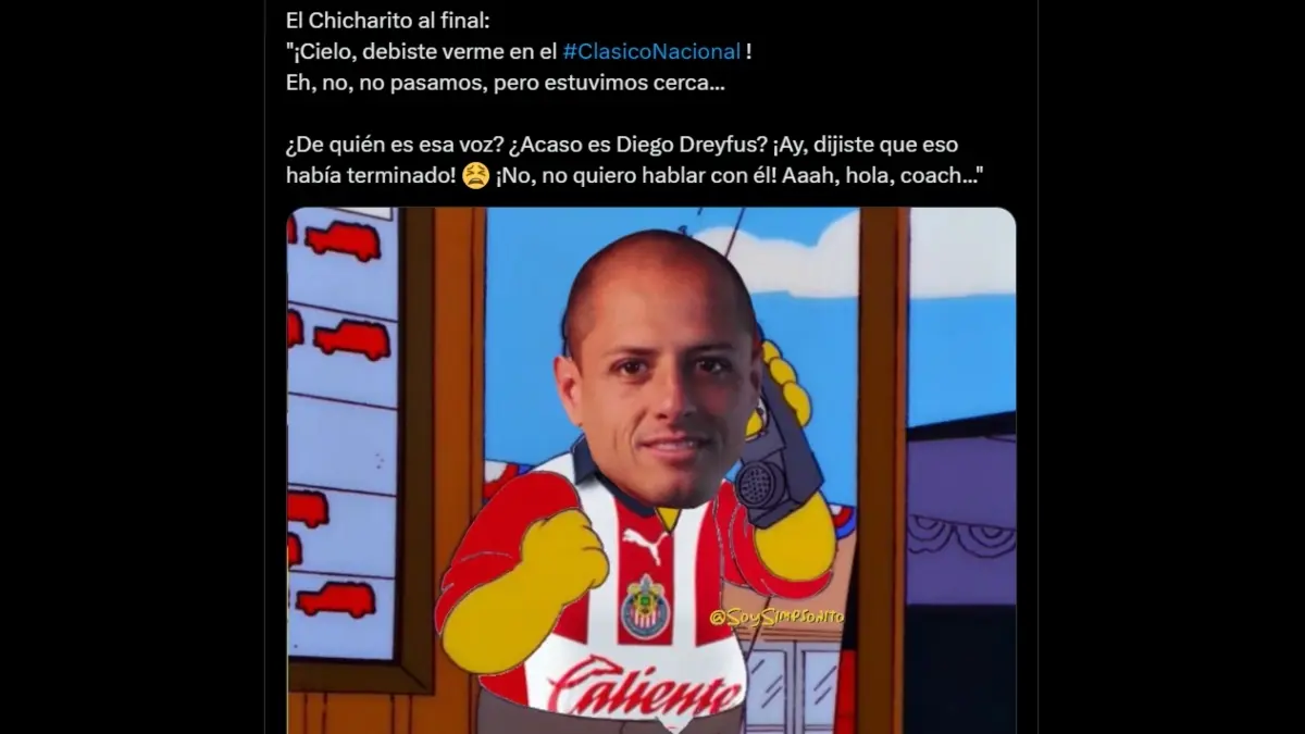 Chivas: 'Chicharito' es víctima de los memes por darle el pase a la Final al América