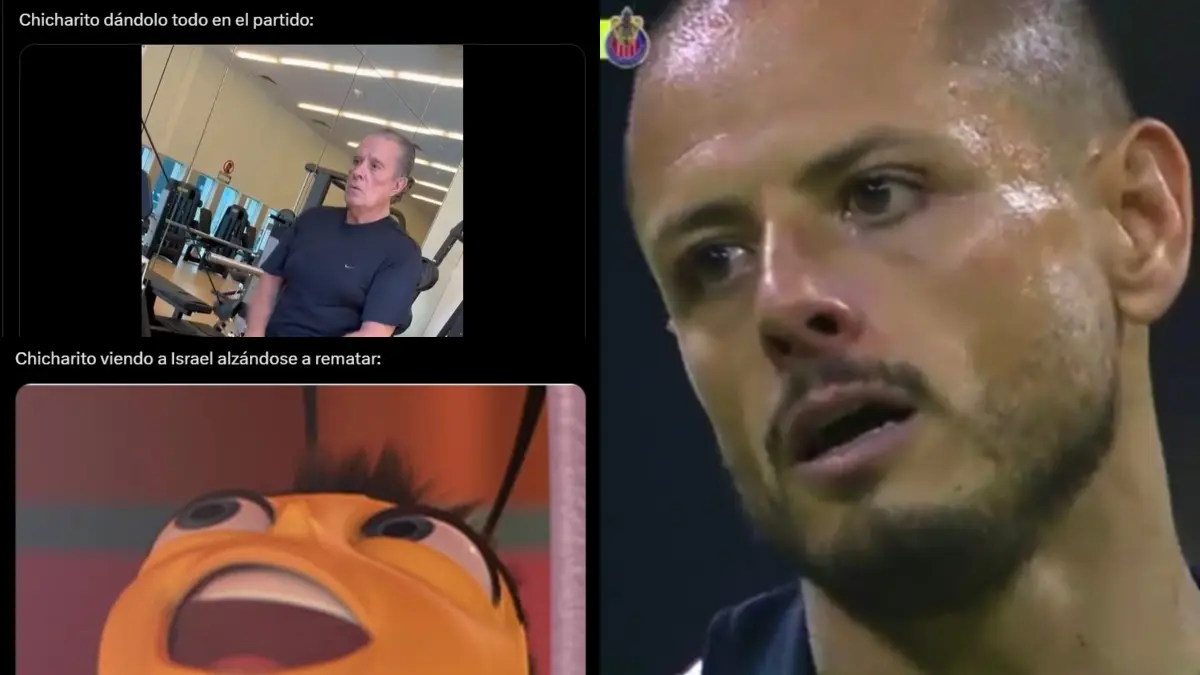 'Chicharito' fue víctima de los memes luego de provocar el declive de Chivas vs América tras perder la marca de Israel Reye y no saltar.