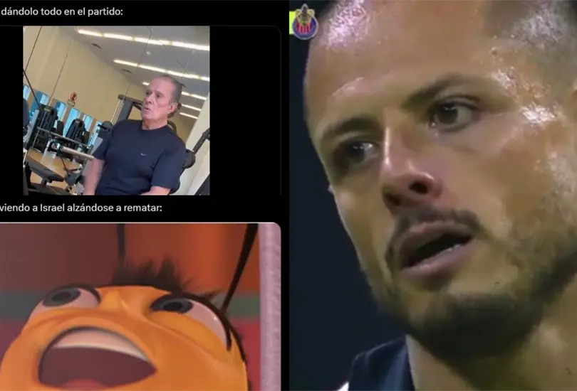 Chicharito fue v&iacute;ctima de los memes luego de provocar el declive de Chivas vs Am&eacute;rica tras perder la marca de Israel Reye y no saltar.