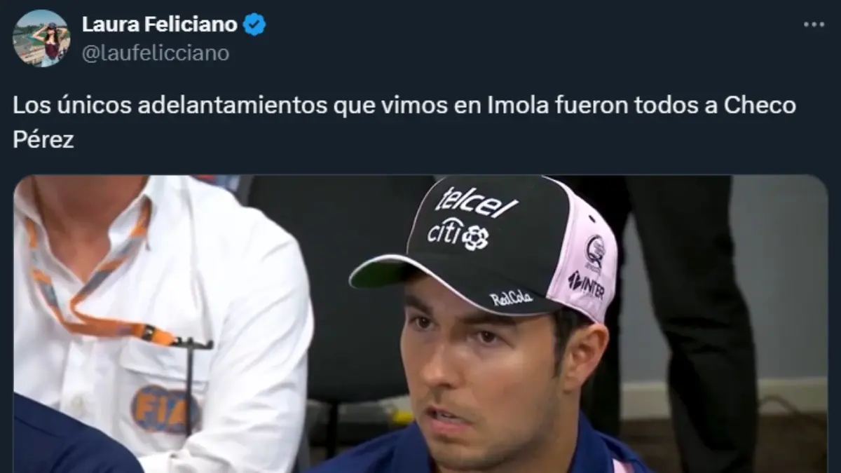 Aficionados se burlan de Checo Pérez con memes por mala actuación en GP de Imola (FOTOS)