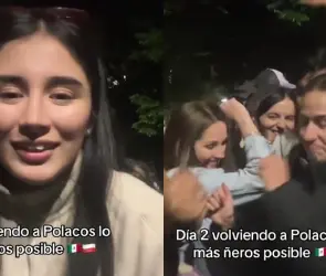 Mexicana presume que le enseñó a perrear a sus amigos en Polonia (VIDEO)