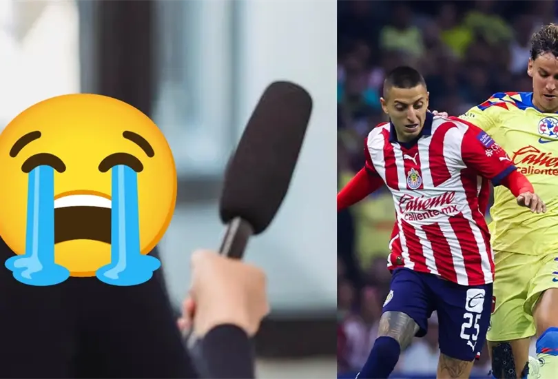 Un popular periodista lloró la derrota de Chivas ante América. Un popular periodista lloró la derrota de Chivas ante América.
