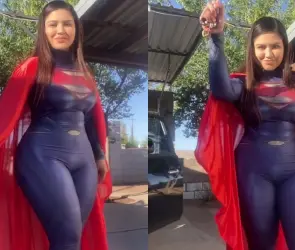 Maestra se disfraza de Supergirl por el Día del Niño y se vuelve viral (VIDEO)