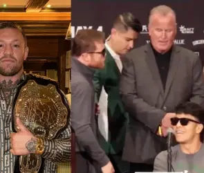 Conor McGregor reta al Canelo Álvarez a pelear vs De La Hoya, pero sin guantes