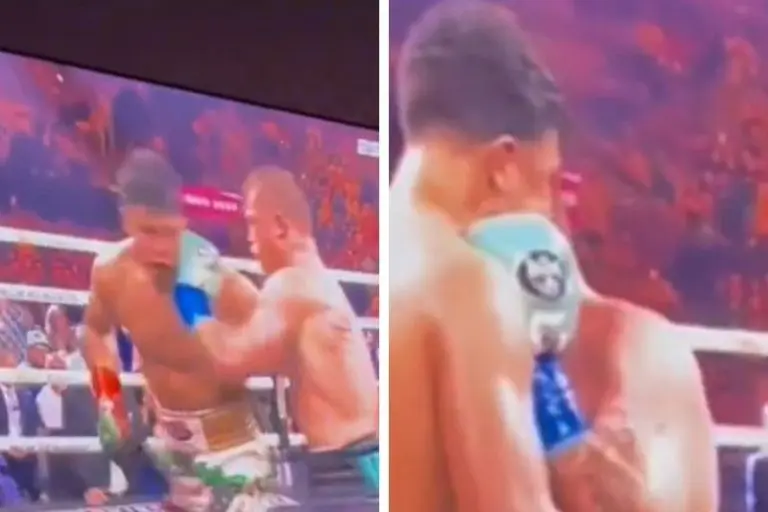 Canelo Álvarez tuvo un noble gesto con Jaime Munguía durante su pelea - Captura