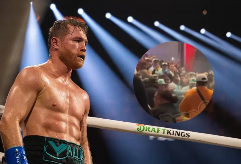 La fiesta de Canelo tuvo una pelea campal.