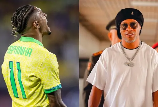 Raphinha exhibió a Ronaldinho con sus propias palabras.