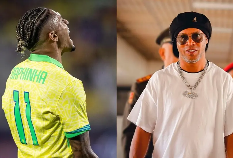Raphinha exhibi&oacute; a Ronaldinho con sus propias palabras.