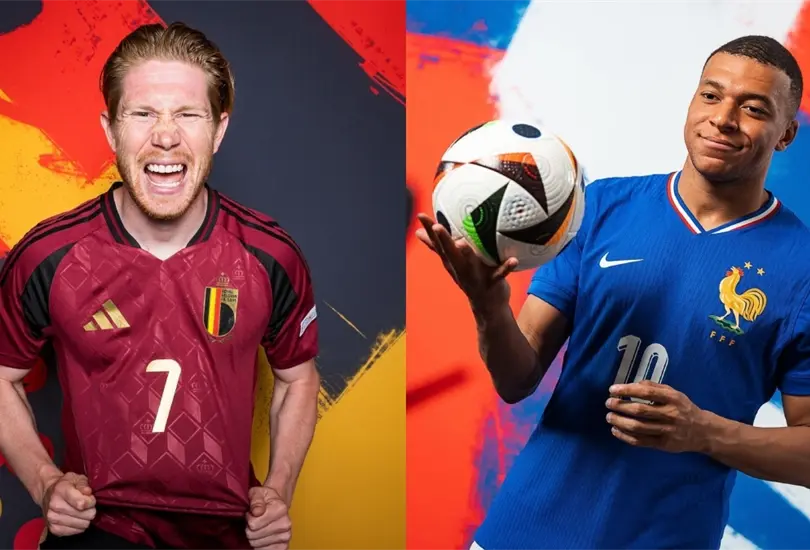 Bélgica y Francia saltan al campo en la Euro 2024. Bélgica y Francia saltan al campo en la Euro 2024.