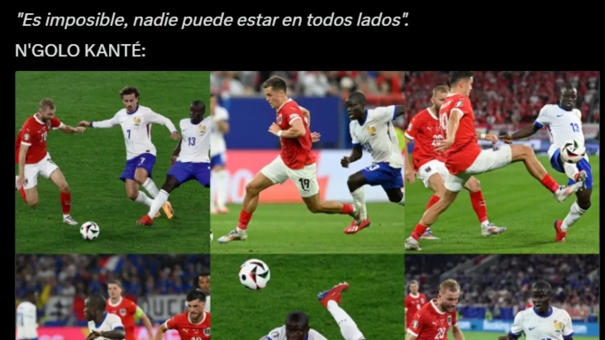 N'golo Kant&eacute; es v&iacute;ctima de los memes tras su brillante regreso con Francia