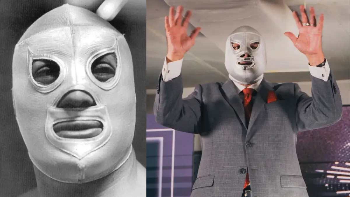 El Santo utilizaba una máscara completamente lisa de color plateado brillante que le valió ganarse el sobrenombre de ´El Enmascarado de Plata´. Su heredero, el Hijo del Santo continuó con el legado de su padre.