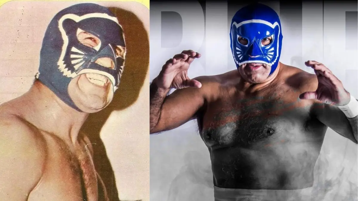 Blue Panther el ´Maestro Lagunero´ perdió su máscara ante Villano V, pero antes de eso portaba una hermosa identidad azul con vivos en blanco que dibujaban la silueta de una pantera.