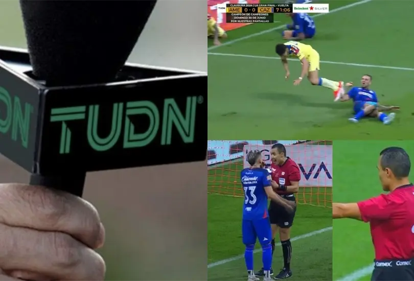 Un narrador de TUDN se burló del Gato Ortiz y su polémica decisión en el América vs Cruz Azul. Un narrador de TUDN se burló del Gato Ortiz y su polémica decisión en el América vs Cruz Azul.