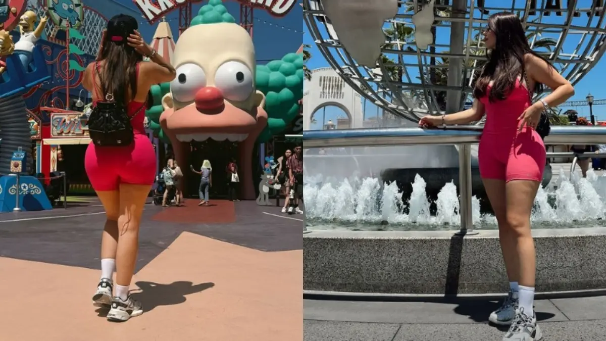 Paula González compartió en sus historias de Instagram algunos detalles de su paseo por Universal Studios a lo largo de sus atracciones.