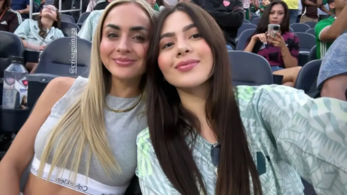 Dicha aventura la compartió con Cristiane Aguinaga, amiga con la que estuvo en el partido entre México y Venezuela.