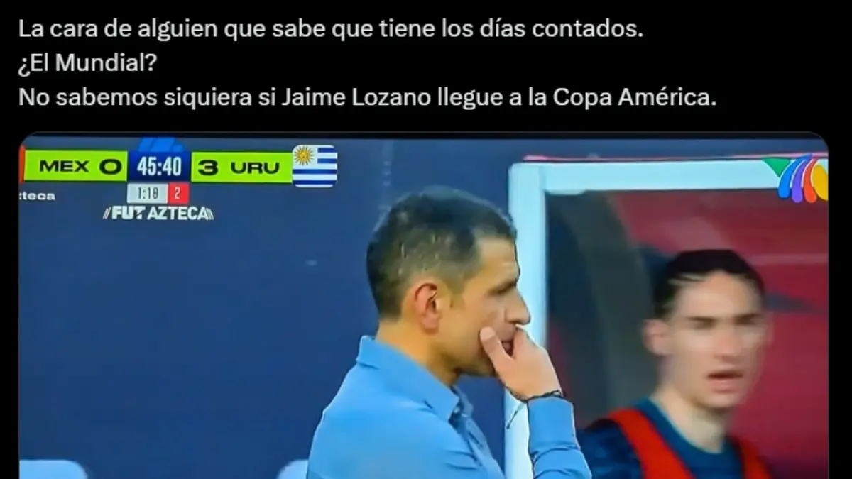 Jaime Lozano es víctima de memes y críticas por goleada de Uruguay a México