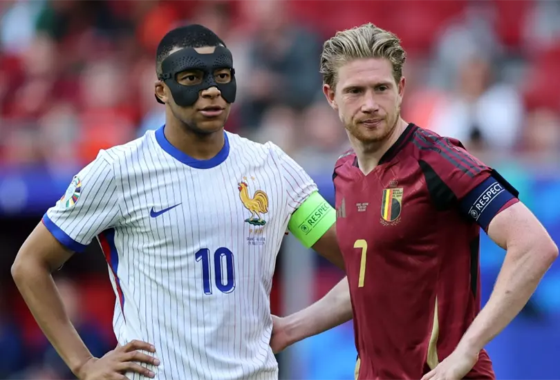 Francia y B&eacute;lgica se enfrentaron en los octavos de final de la Euro 2024