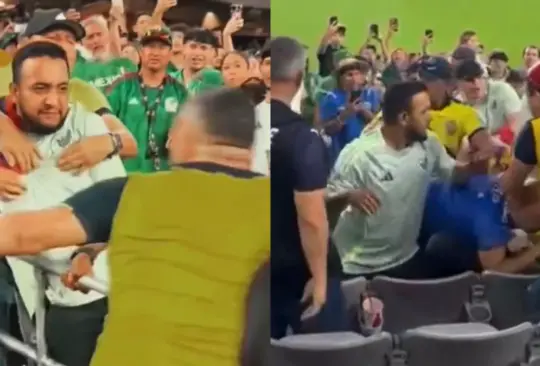 Un aficionado mexicano recibió dos golpes que lo mandaron a dormir luego de que México fuera eliminado de la Copa América.