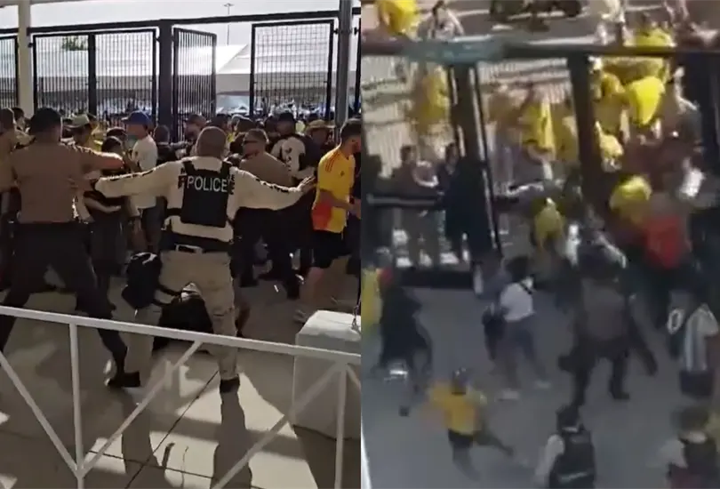 Un portazo provoc&oacute; el retraso de la Final de la Copa Am&eacute;rica.