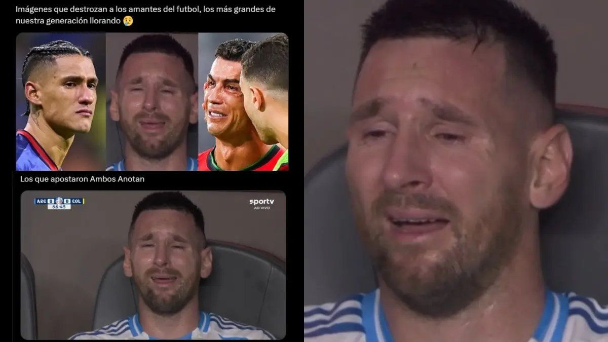Lionel Messi se convirtió en víctima de los memes durante la Final de la Copa América 2024 luego de llorar tras salir lesionado.