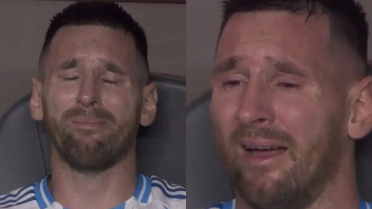 El llanto de Lionel Messi conmovió a muchos, pero causó memes a pesar de la sensible situación, ya que presentó una seria inflamación en el tobillo.