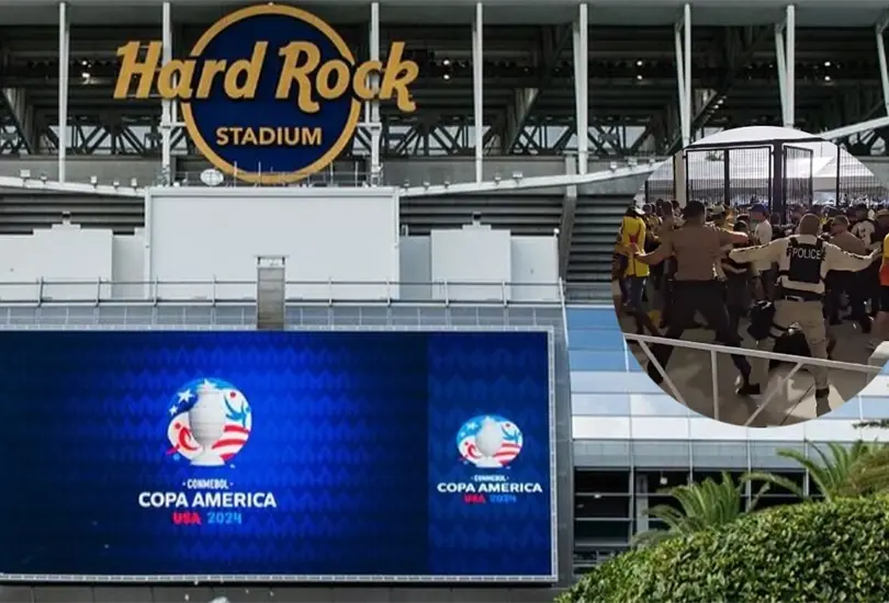 Conmebol culp&oacute; al Hard Rock Stadium del portazo.