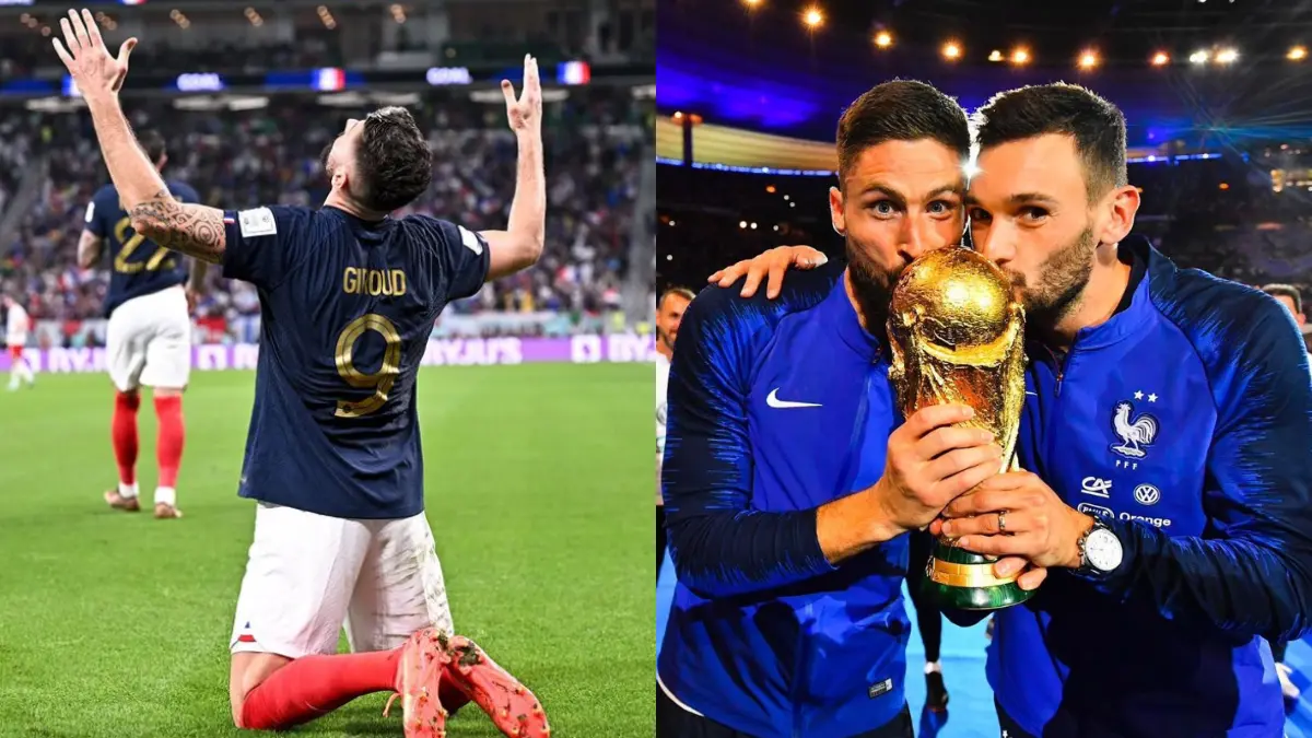 Olivier Giroud será recordado como el máximo goleador de ´Les Bleus´ se retira del seleccionado francés con 57 goles en 137 partidos. Fue campeón del mundo en Rusia 2018 y subcampeón en Qatar 2022, el certamen que no pudo conquistar fue la Eurocopa.