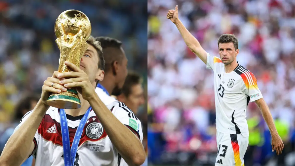Tomas Müller se despide después de 131 partidos internacionales y 45 goles con la ´Mannschaft´. Su debut fue en 2010, jugó cuatro Copas Mundiales saliendo campeón en Brasil 2014 y disputó cuatro Eurocopas, torneo que no pudo ganar con su selección.