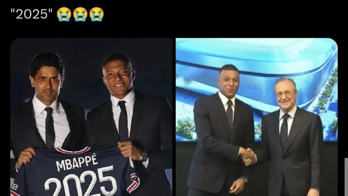 El futbolista francés fue víctima de varios memes tras ser presentado en las instalaciones del conjunto 'Merengue'.