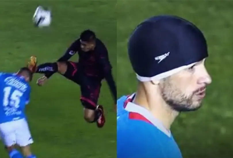 La jugada no estuvo exenta de polémica, ya que no se marcó ninguna falta pese a lo aparatoso del impacto. La jugada no estuvo exenta de polémica, ya que no se marcó ninguna falta pese a lo aparatoso del impacto.