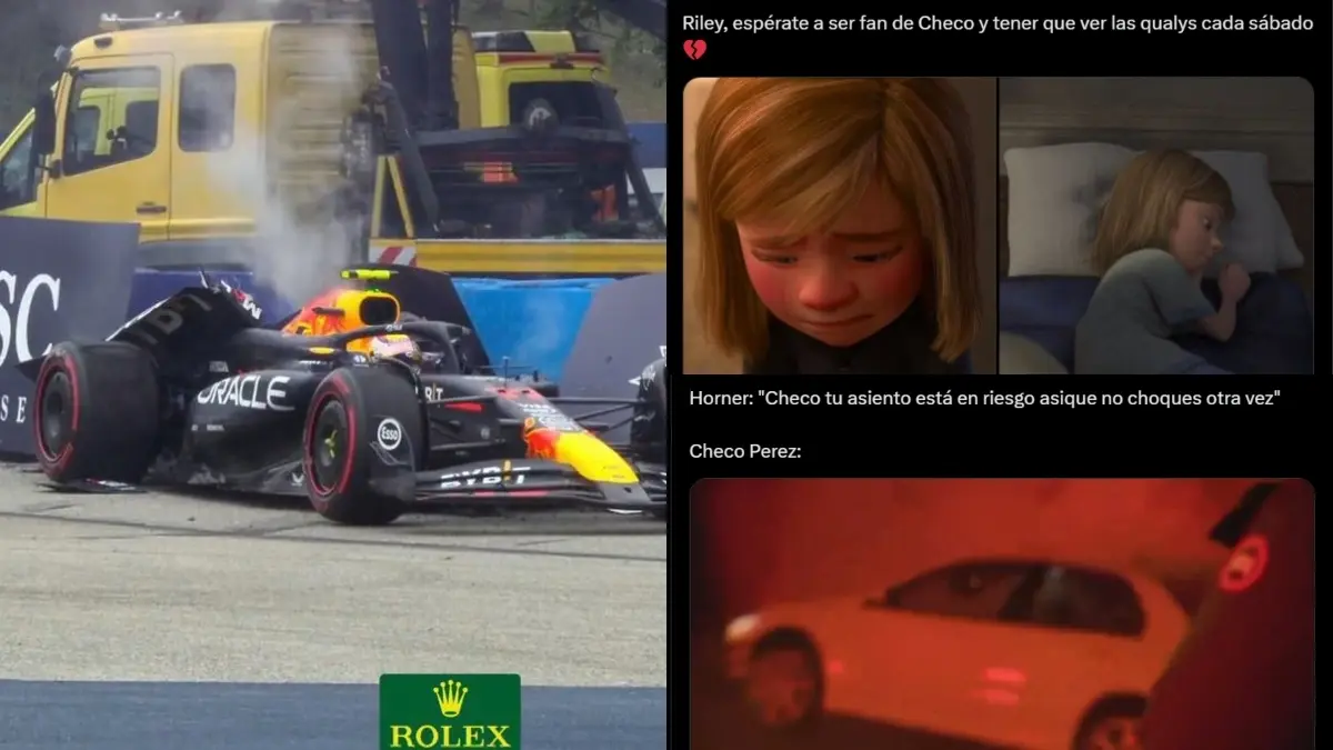 'Checo' Pérez fue víctima de los memes tras ser eliminado en la Q1 de cara al GP de Hungría.