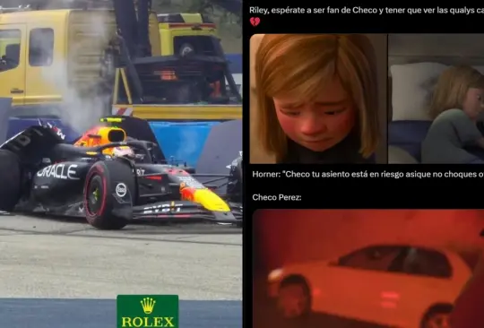 Checo Pérez fue víctima de los memes tras ser eliminado en la Q1 de cara al GP de Hungría.