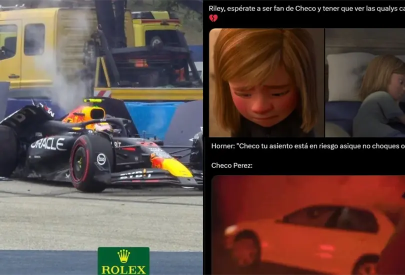 Checo P&eacute;rez fue v&iacute;ctima de los memes tras ser eliminado en la Q1 de cara al GP de Hungr&iacute;a.