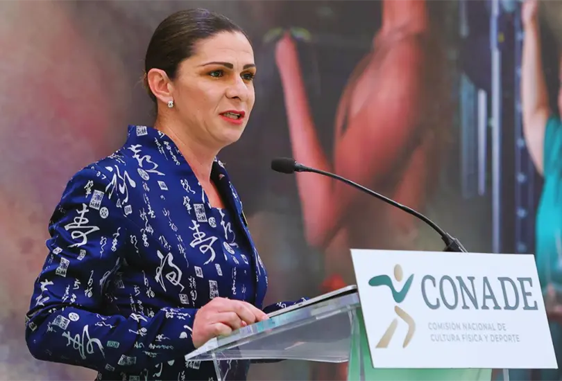 Ana Gabriela Guevara habl&oacute; en conferencia de prensa sobre la prometedora participaci&oacute;n de los mexicanos en Par&iacute;s 2024.