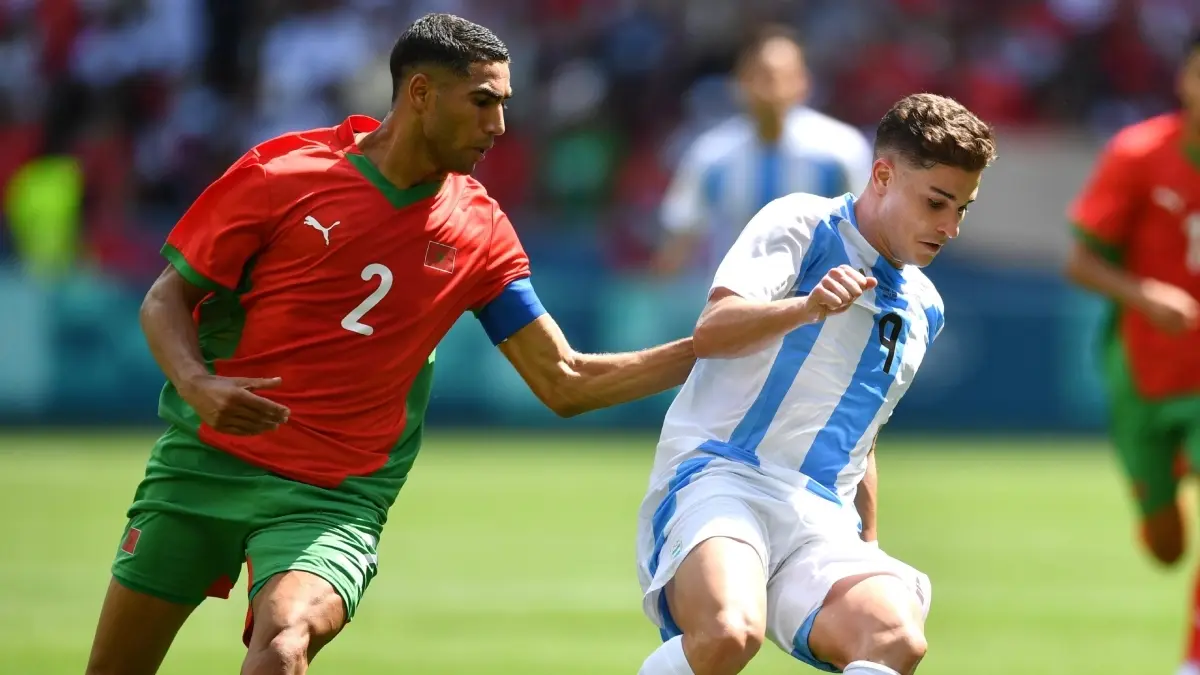 Argentina y Javier Mascherano fueron objeto de burlas de los aficionados con los tradicionales memes tras empatar con Marruecos en París 2024