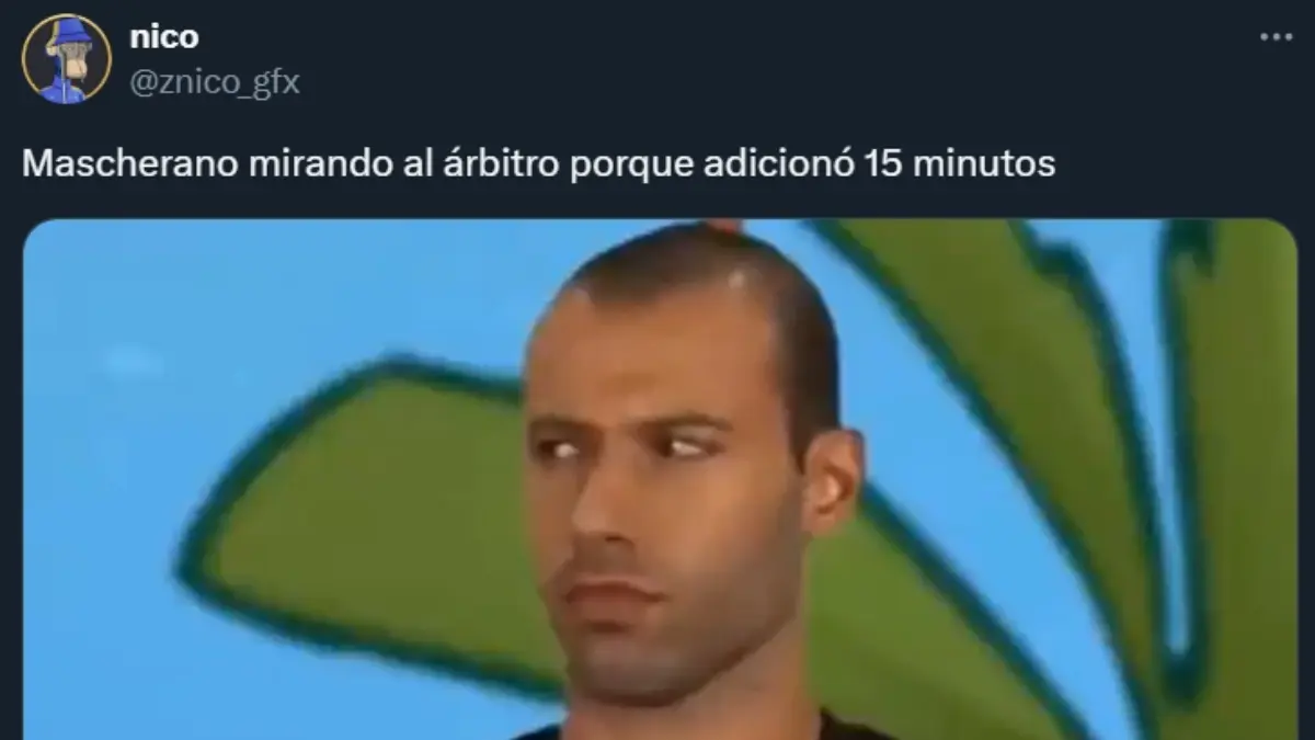 Argentina y Javier Mascherano fueron objeto de burlas de los aficionados con los tradicionales memes tras empatar con Marruecos en París 2024.