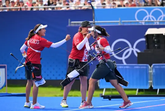 El equipo mexicano de tiro con arco femenil consiguió la 1ra medalla para la delegación de nuestro país en París 2024