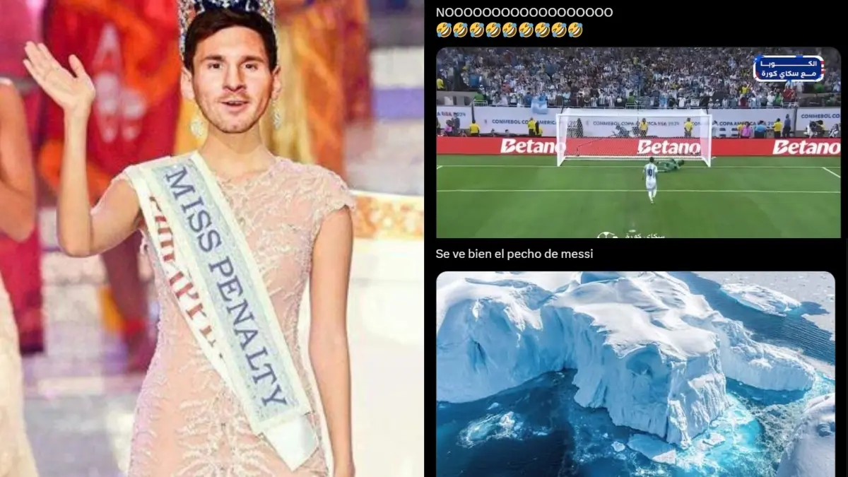 Lionel Messi fue víctima de los memes tras fallar su penal en la tanda frente a Ecuador.