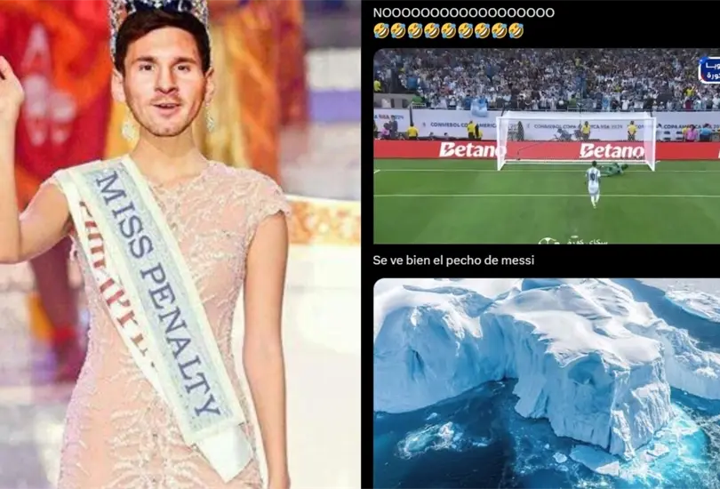 Lionel Messi fue v&iacute;ctima de los memes tras fallar su penal en la tanda frente a Ecuador.