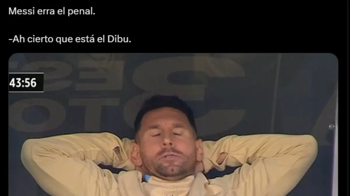 Lionel Messi es víctima de los memes tras fallar penal a lo panenka contra Ecuador