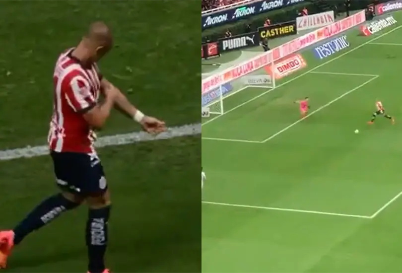 Chicharito falló un gol cantado para Chivas. Chicharito falló un gol cantado para Chivas.