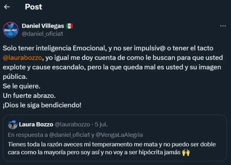 Laura Bozzo respondió a un usuario en redes sociales tras su debut en Venga La Alegría - Captura