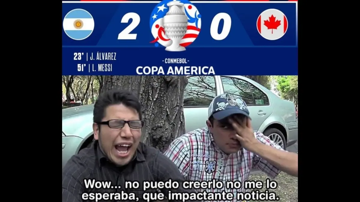 Los memes que dejó el triunfo de Argentina vs Canadá tras llegar a la final de la Copa América
