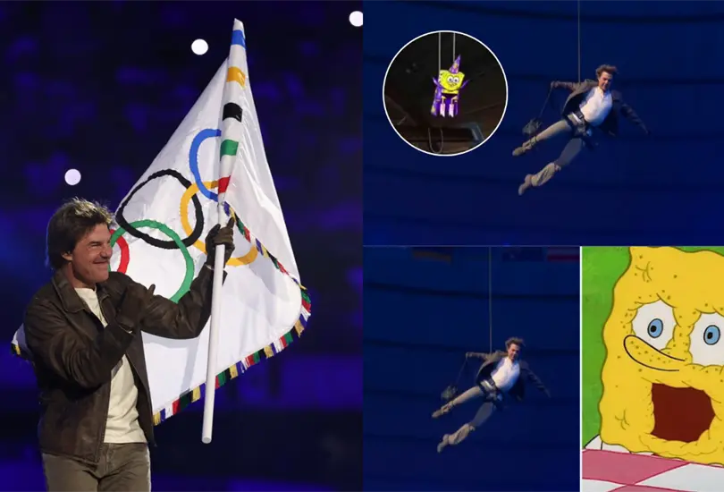 La participaci&oacute;n de Tom Cruise en la ceremonia de clausura de Par&iacute;s 2024, destac&oacute; a tal punto de ser el protagonista de los memes.