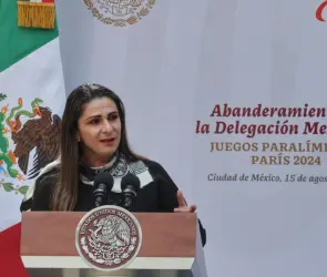 Ana Guevara ahora posará para las fotos de quienes la critiquen en los Paralímpicos