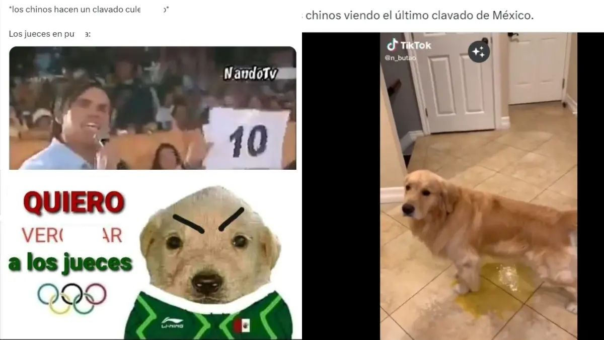 Los clavadistas chinos la sintieron cerca tras el último clavado mexicano, motivo por el que han comenzado a ser víctimas de los memes.