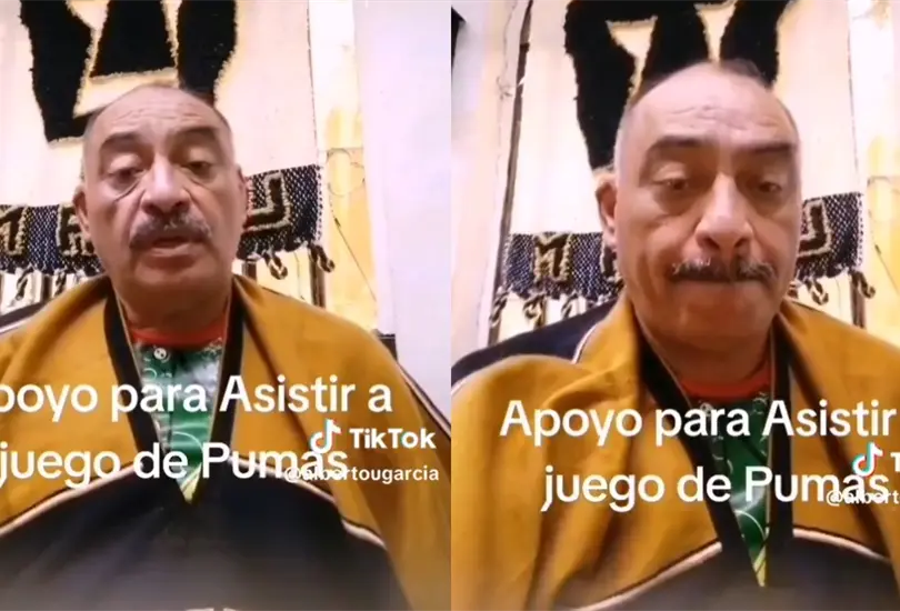 Don Beto solicit&oacute; ayuda para asistir a los partidos de Pumas.