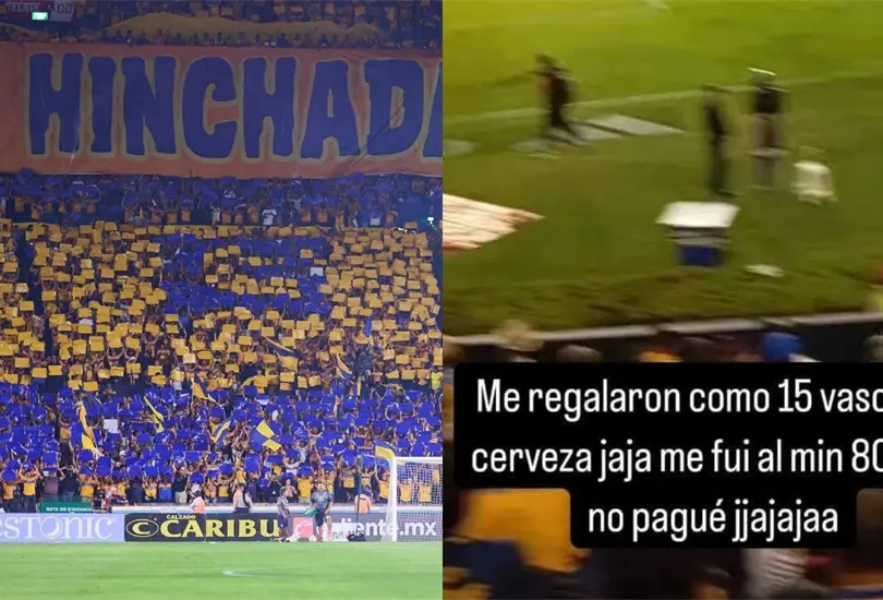 Un aficionado de Tigres se exhibi&oacute; por robar cerveza.