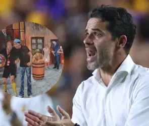 Fernando Gago causa controversia por "extraño" cuadro del Chavo del 8 en su casa