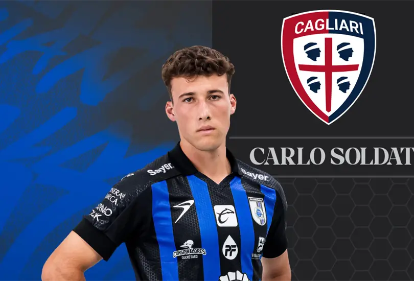 Carlo Soldati ser&aacute; nuevo jugador del Cagliari Calcio de la Serie A de Italia, el exjugador del Quer&eacute;taro cumplir&aacute; el sue&ntilde;o europeo con s&oacute;lo 19 a&ntilde;os.